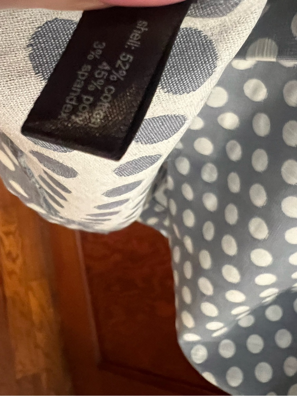 The Limited Light Blue and White Polka Dot Sleeveless Fit-and-Flare Dress - Picture 8 of 8